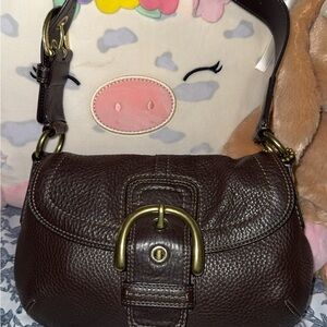 Brown Leather Shoulder Bag